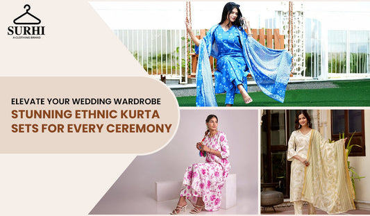 Elevate Your Wedding Wardrobe Stunning Ethnic Kurta Sets for Every Ceremony