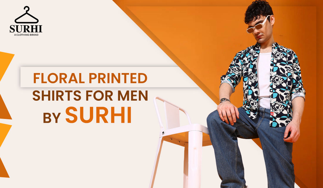 Floral Printed Shirts for Men by Surhi